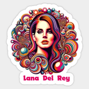 Lana Del Rey - Psychedelic Bubbles Sticker